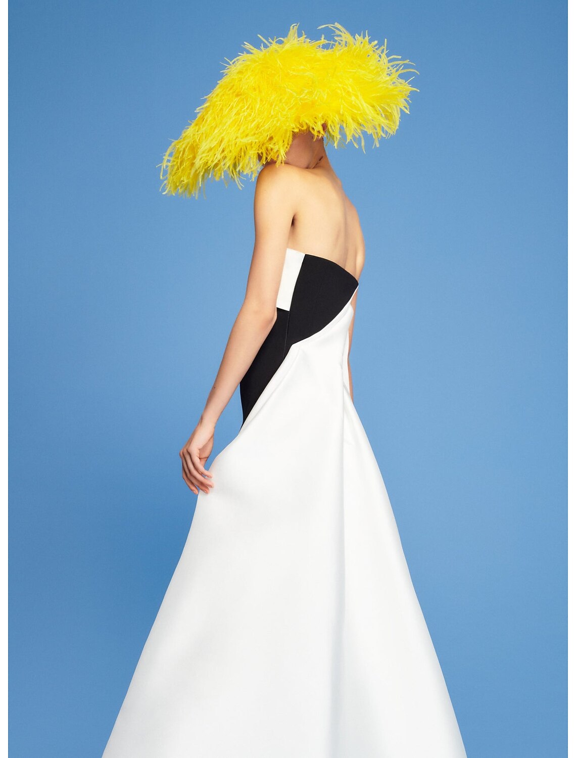 Sheath / Column Evening Gown Color Block Dress Wedding Short / Mini Sleeveless Strapless with Ruched