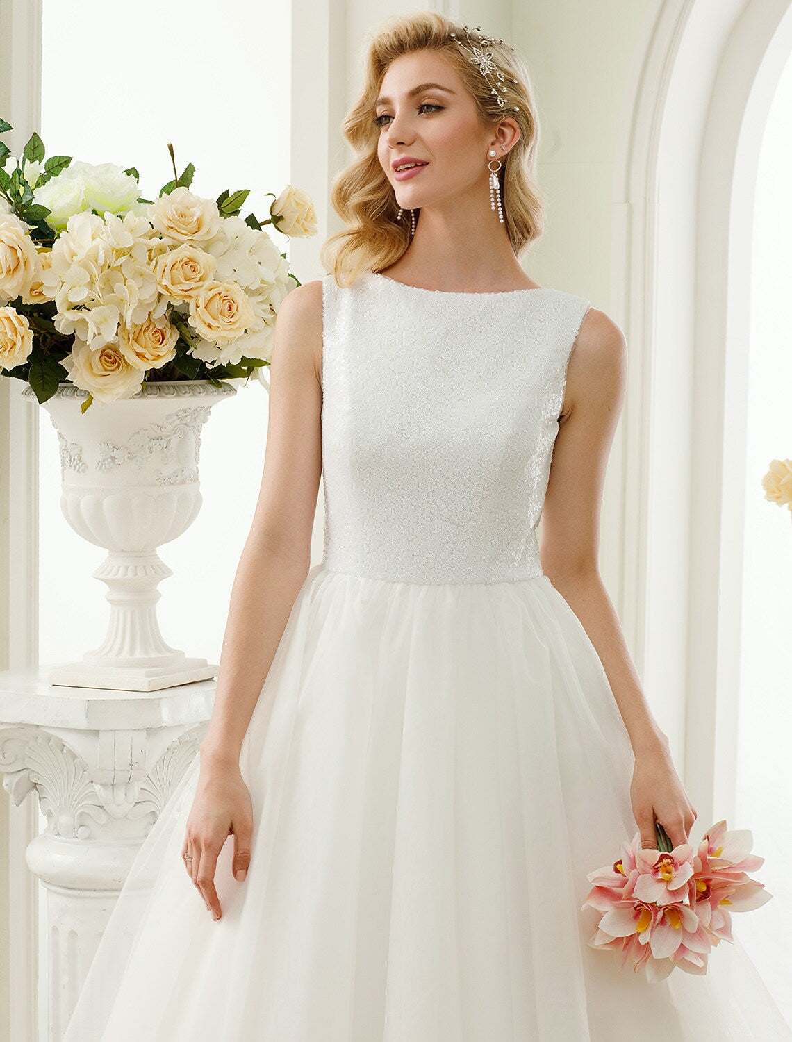 White Open Back Little Dresses Dresses A-Line