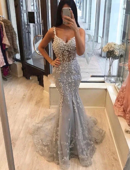 Elegant Red Mermaid V-Neck Sleeveless Classic-Back Mini-Length Prom Dress