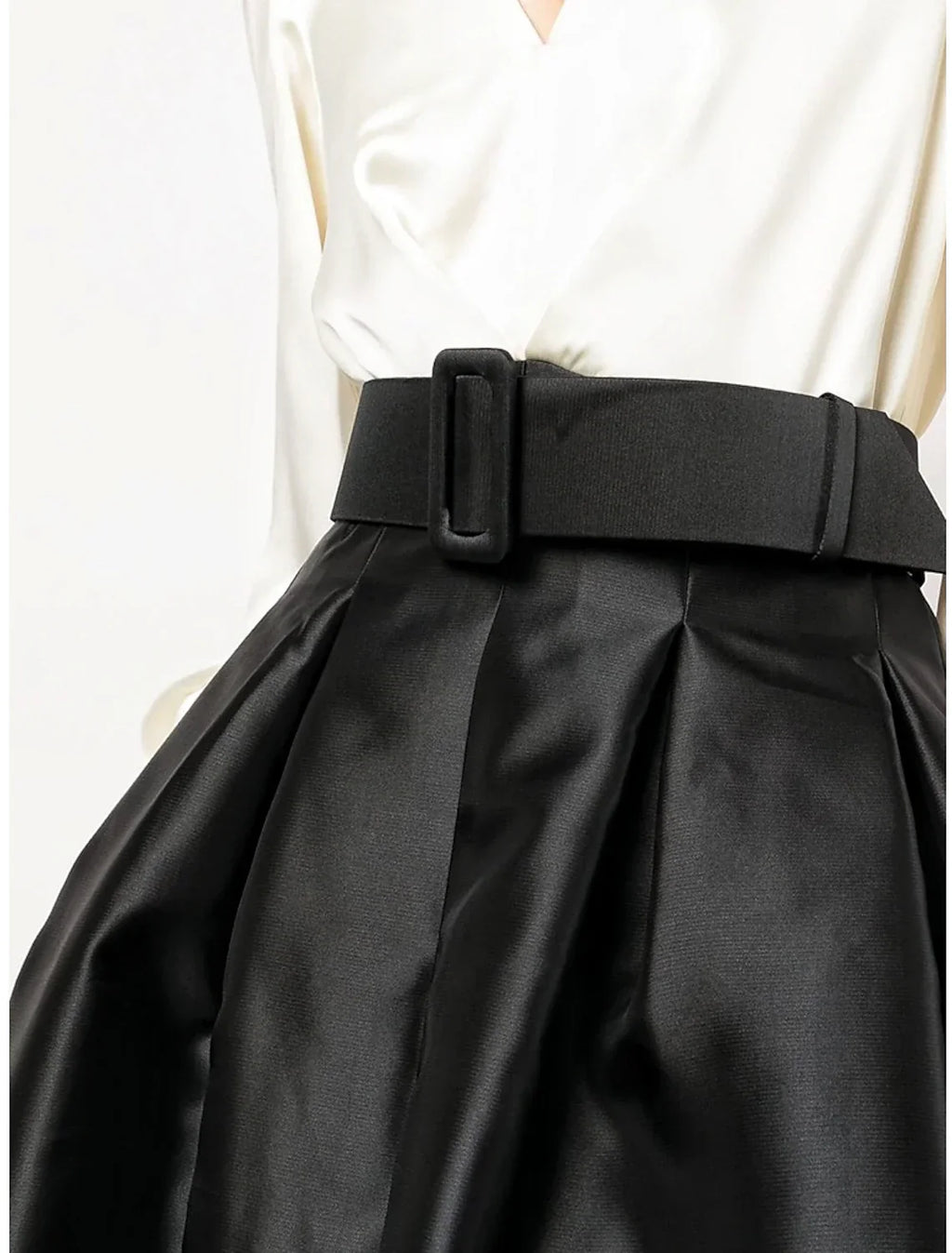 Green Formal Pocket Christmas Red Green Dress Long Sleeve Blue Evening Gown High Split Wedding Guest Dress Fall Wedding Floor Length Color Contrast V Neck Belt / Sash with Pleats Slit