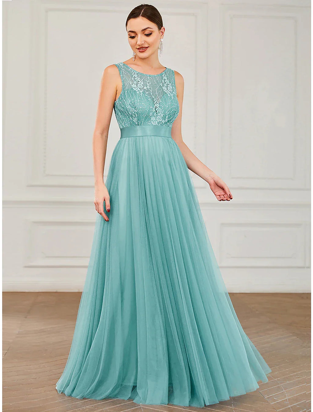 Wedding Guest Floor Length Sleeveless