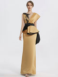 Sheath / Column Evening Gown Elegant Dress Formal Floor Length Sleeveless Jewel Neck with Embroidery Appliques