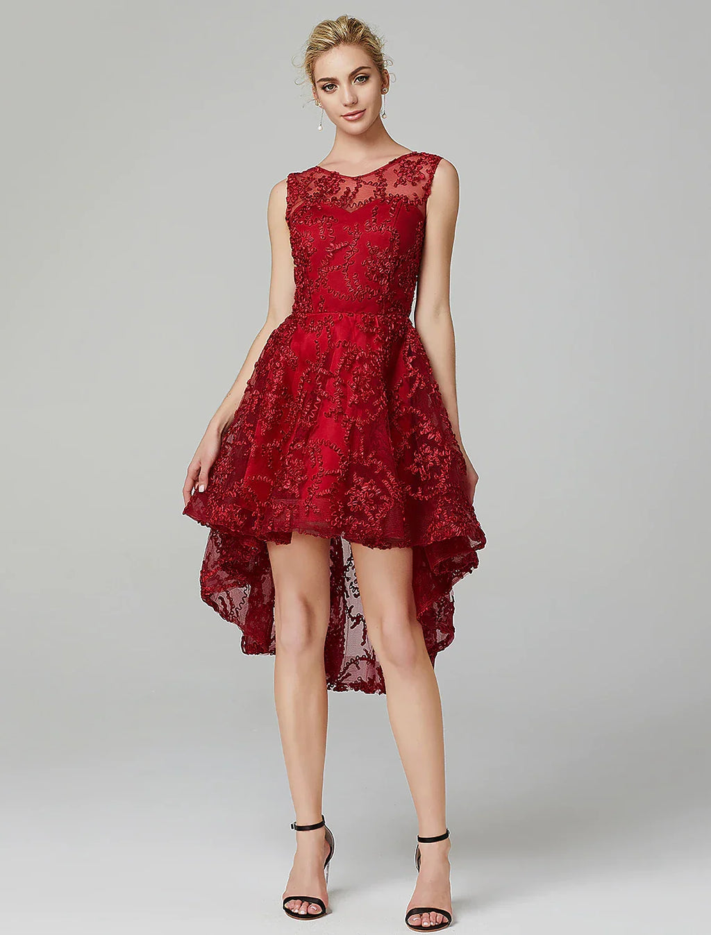 Wedding Asymmetrical Sleeveless with Appliques