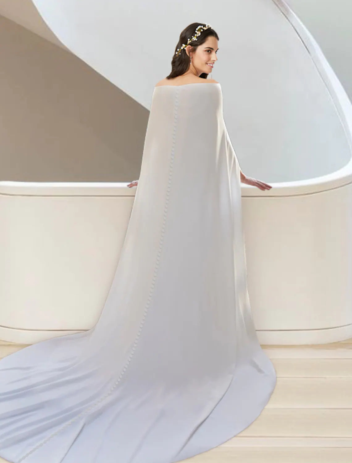 Formal Wedding Dresses Two Piece Sleeveless Strapless Fabric Sashes Ribbons