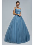 Sparkle Shine Dress Graduation Floor Length Sleeveless Strap with Pearls