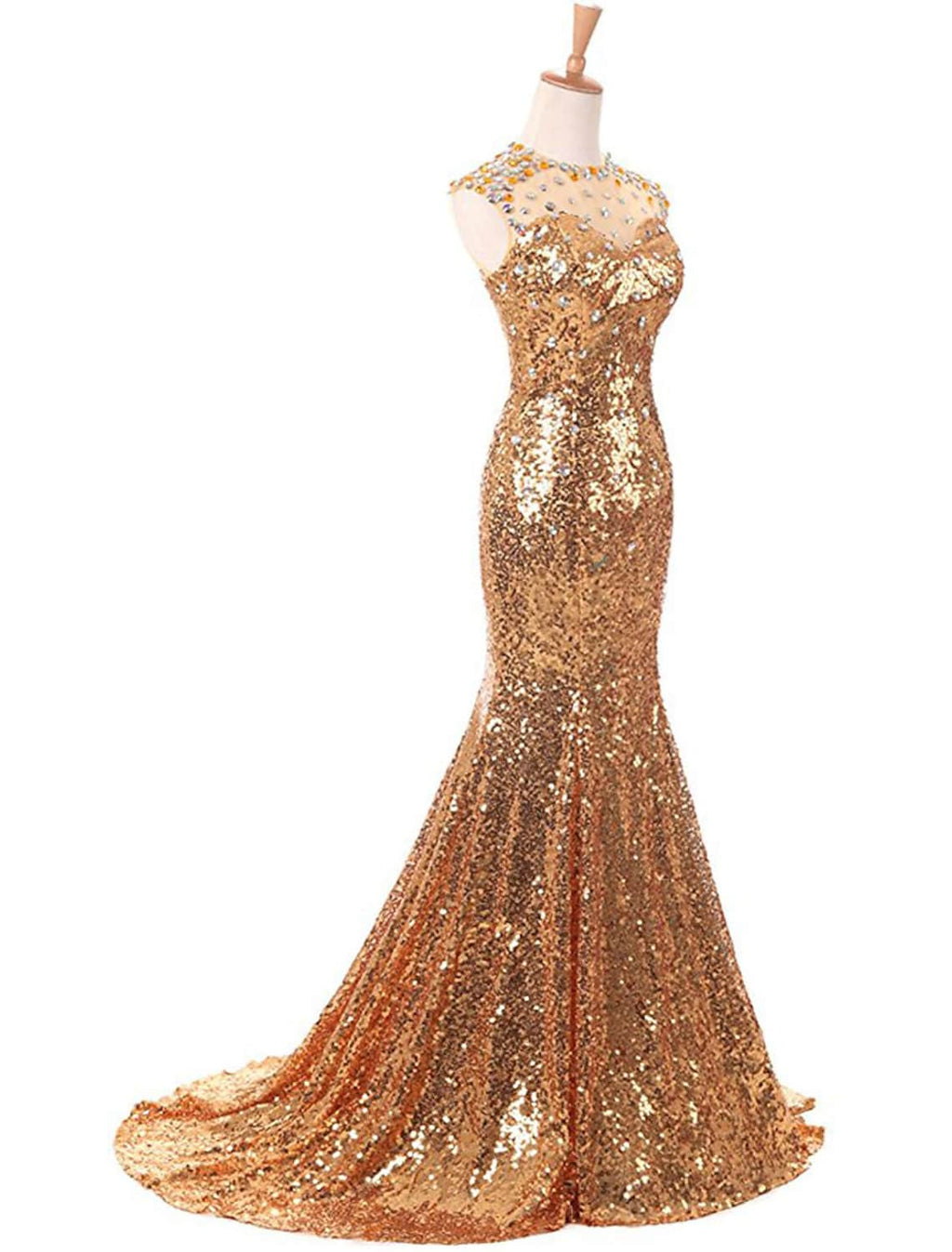 Sparkle Dress Prom Train Sleeveless Beading