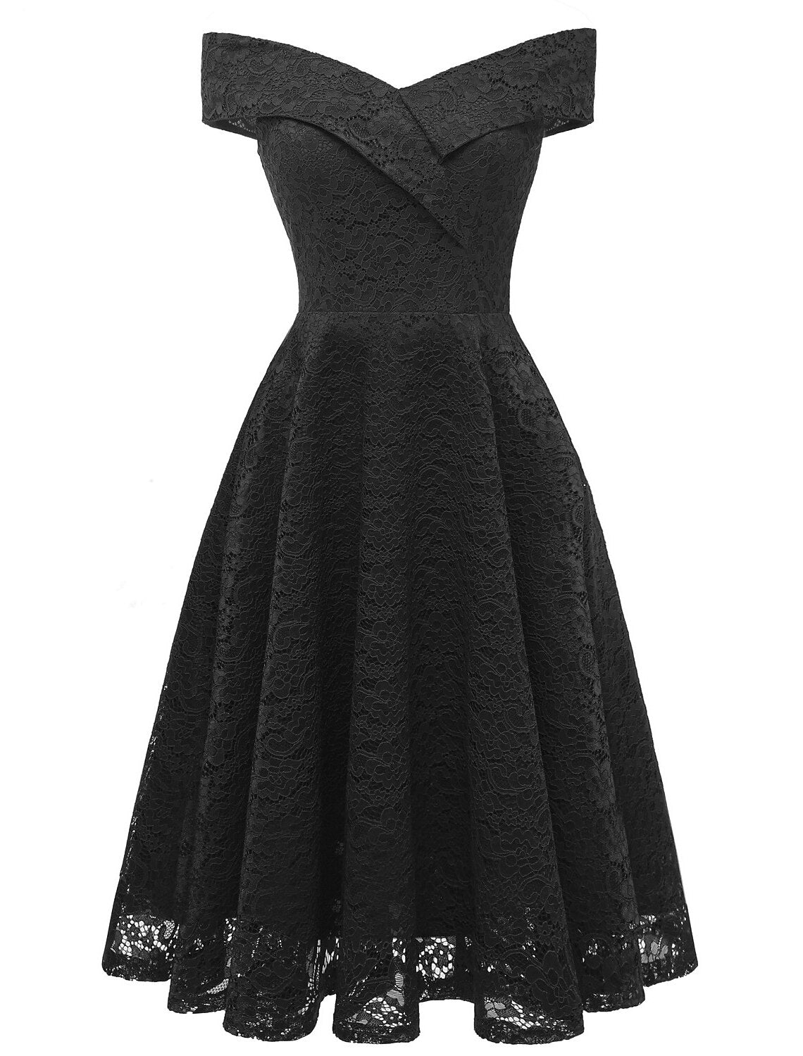 WE Party Dress Holiday Graduation Knee Length Short Sleeve Off Shoulder Bridesmaid Dress with Pleats