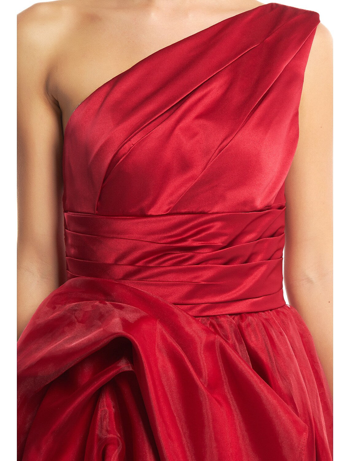 Prom Formal Evening Dress One Shoulder Sleeveless Floor Length with Side Draping