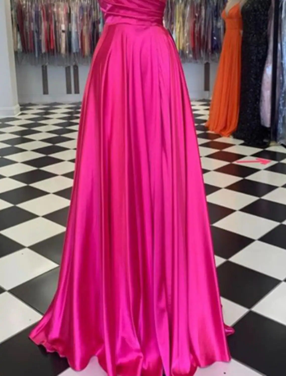Sexy Dress Formal Floor Length Sleeveless Strap Charmeuse with Slit