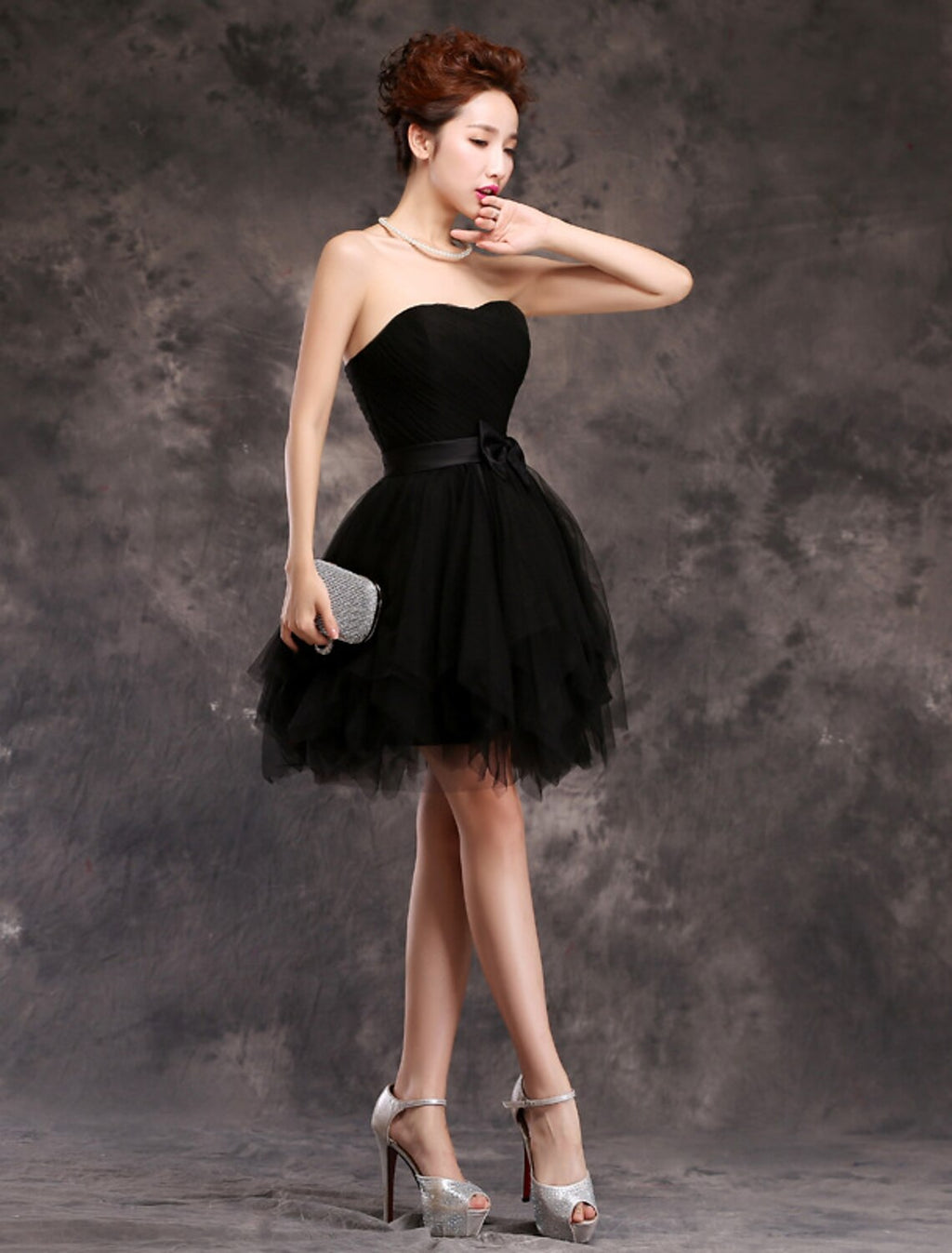 Ball Gown Cocktail Dresses Vintage Dress Homecoming Party Wear Short / Mini Sleeveless Sweetheart with Bow(s) Ruffles