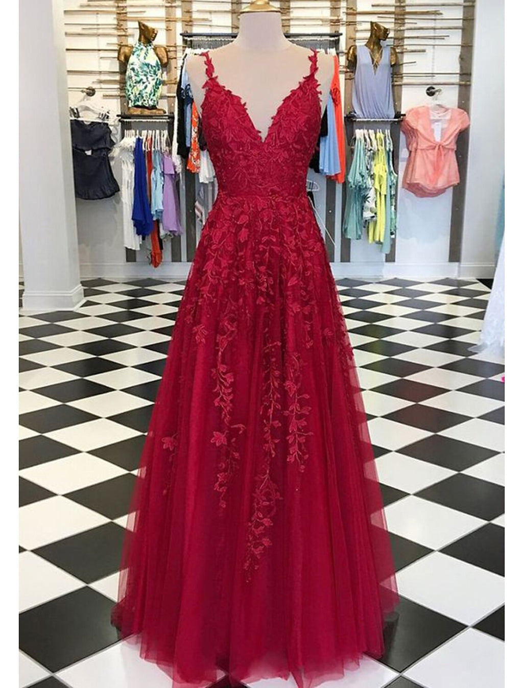 Bridesmaid Dress A-Line/Princess Bateau Knee-Length With Appliqued
