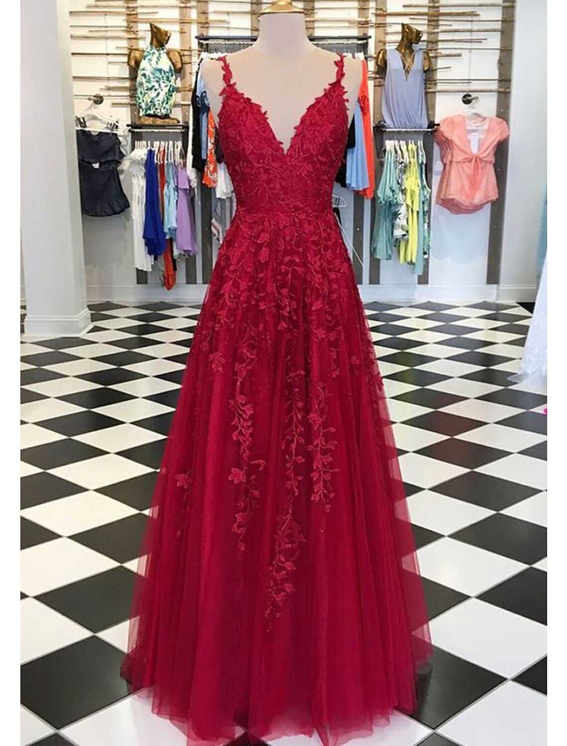 Bridesmaid Dress A-Line/Princess Bateau Knee-Length With Appliqued