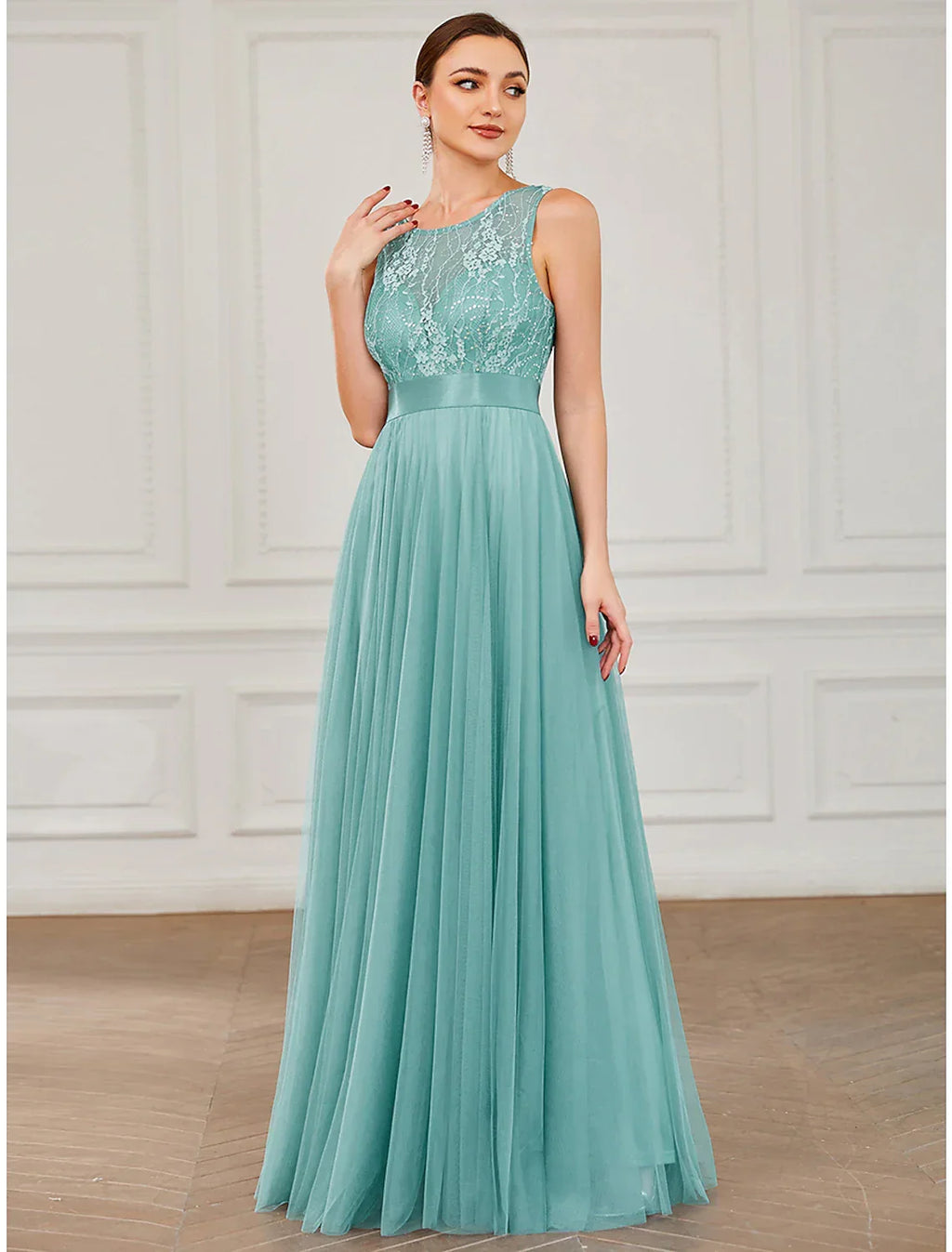 Wedding Guest Floor Length Sleeveless