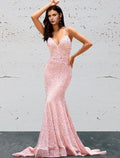 Floral Dress Formal Floor Length Sleeveless V Neck with Floral Print