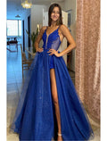 Sexy Dress Formal Sleeveless V Neck Backless with Pleats Appliques