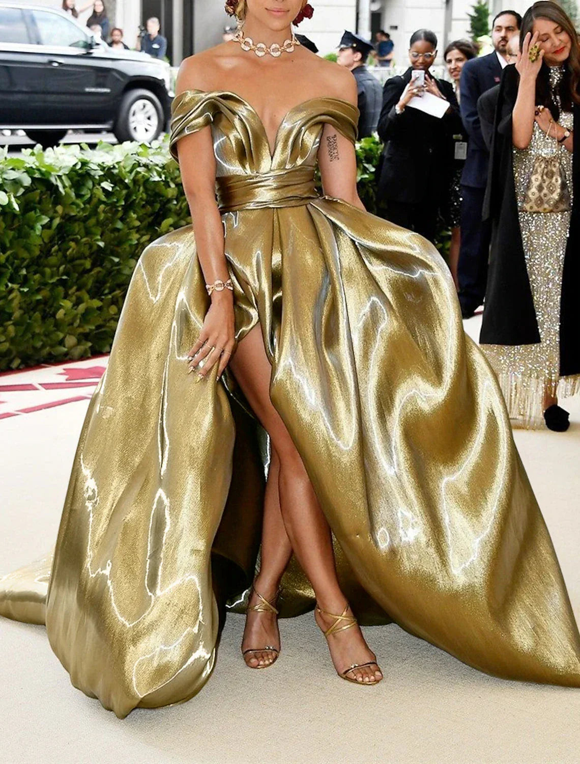 Evening Gown Celebrity Style Dress Carnival Wedding Reception Floor Length Sleeveless Off Shoulder with Ruched