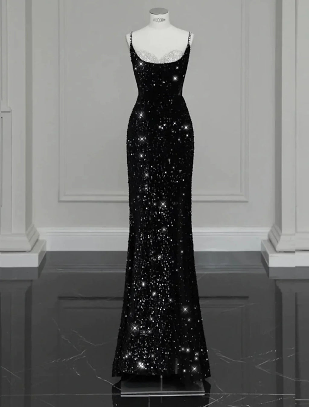 Evening Gown Sexy Dress Formal Floor Length Sleeveless Strap with Bow(s) Crystals