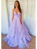 Glittering Dress Wedding Party Sleeveless Strap Backless with Ruffle