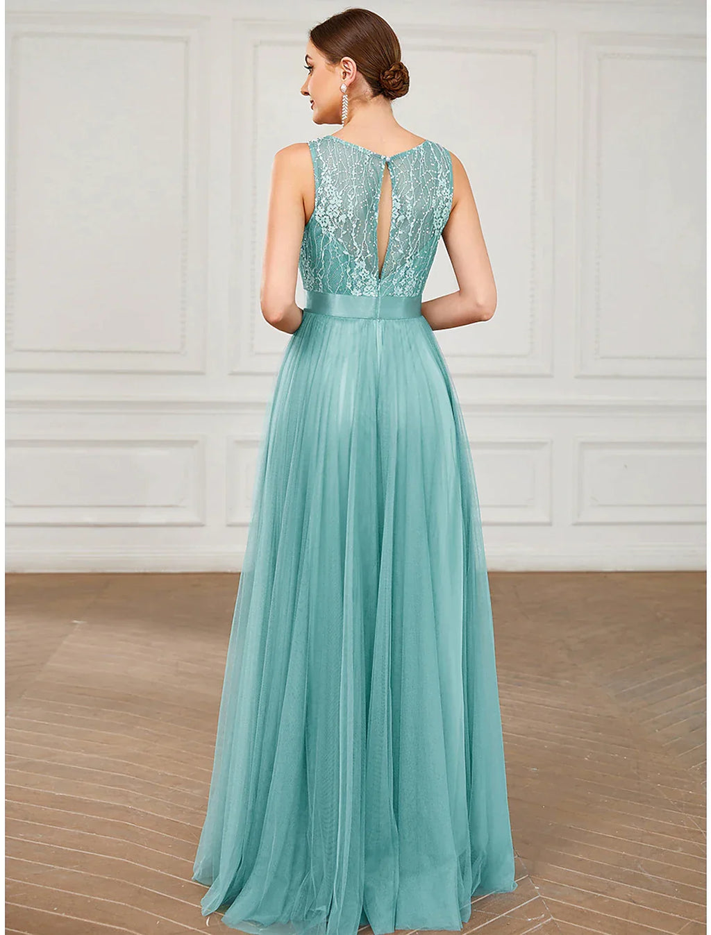 Wedding Guest Floor Length Sleeveless