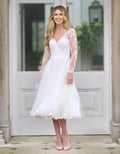 a strapless a-line with floral