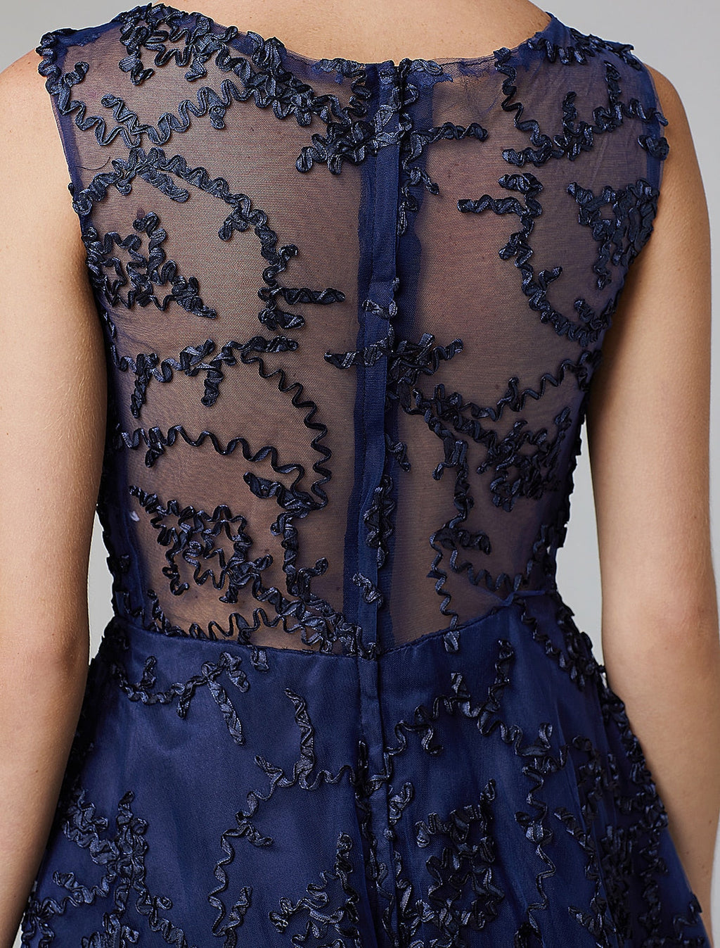 Hot Dress Wedding Guest Cocktail Party Asymmetrical Sleeveless Illusion Neck with Appliques