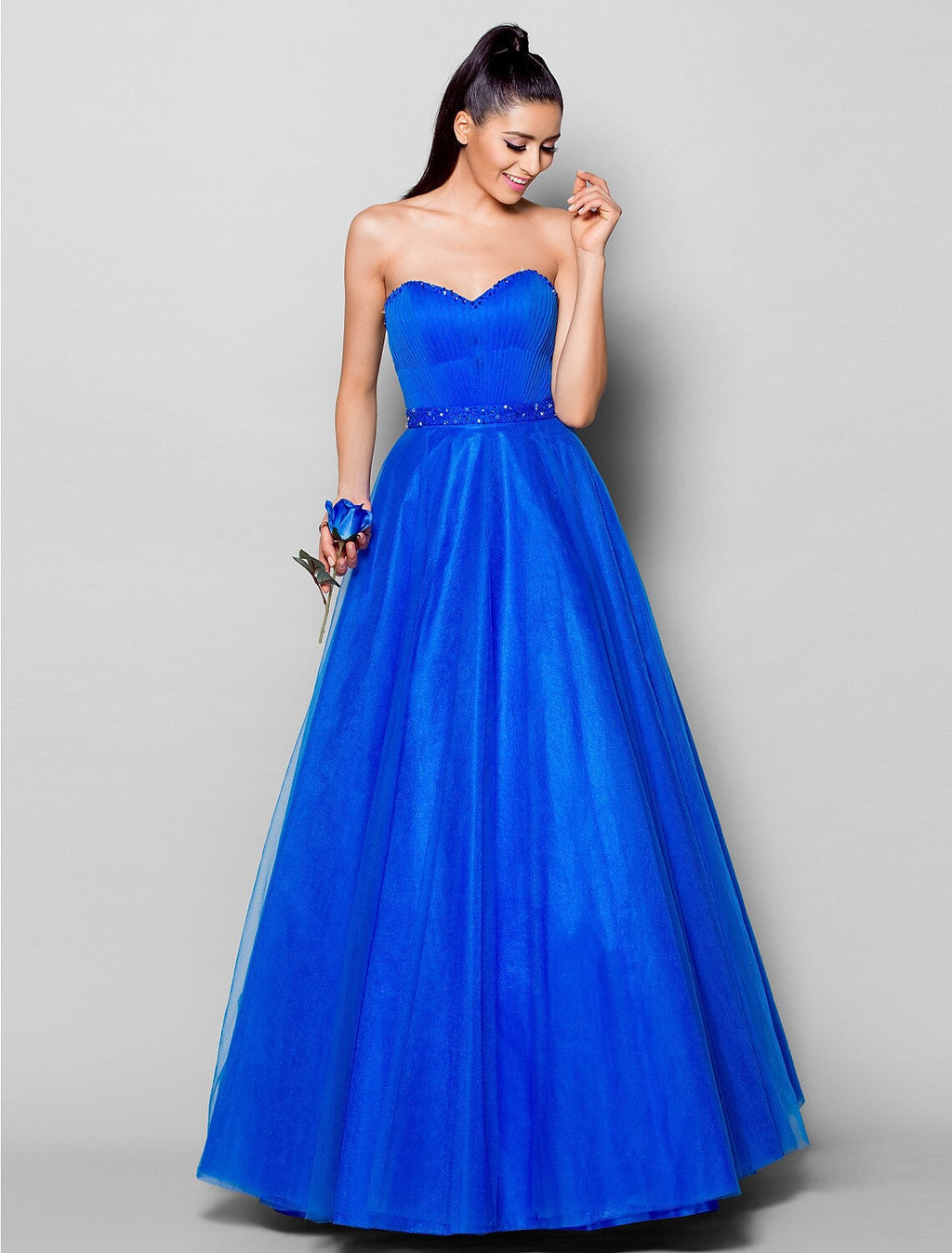 Up Dress Formal Evening Floor Length Sleeveless Beading