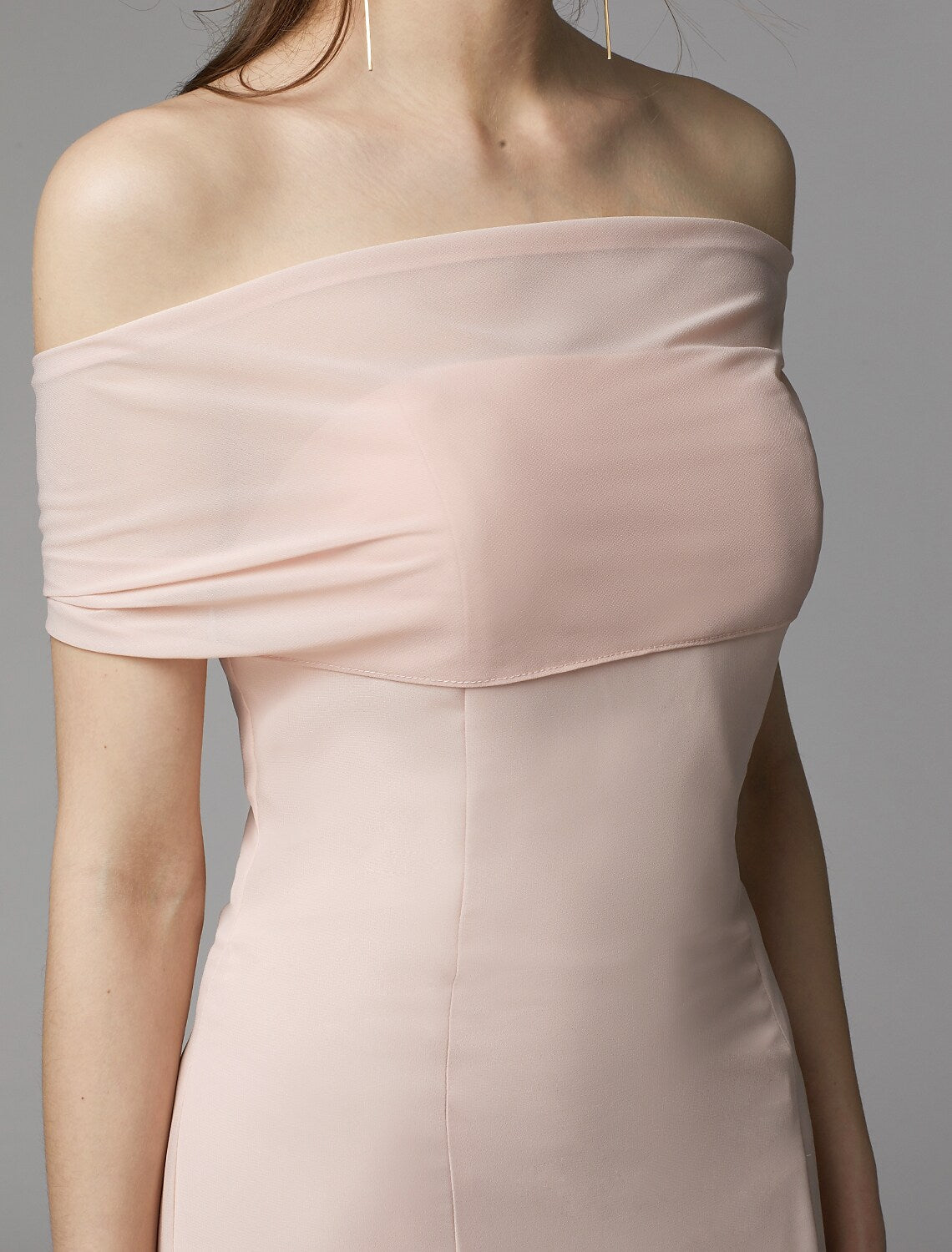 Bridesmaid Dress Strapless Backless Floor Length Sash Ribbon Pleats