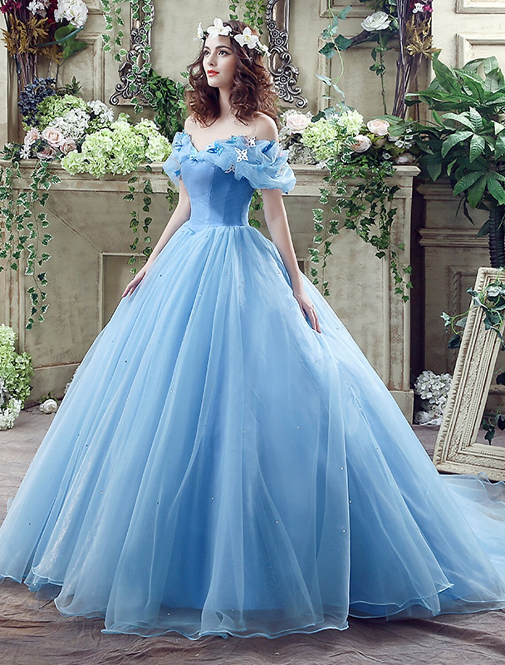 Sexy Dress Quinceanera Short Sleeve Off Shoulder with Appliques