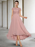 Mother of the Bride Dress Elegant Asymmetrical Sleeve Ruching