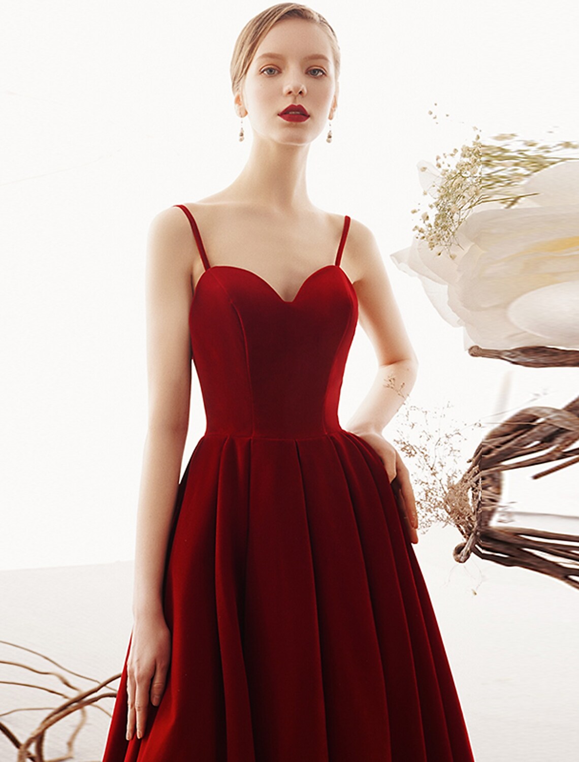 Party Sleeveless Strap Sleek Pleats