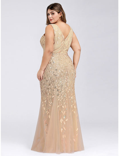 Elegant Red A-Line V-Neck Sleeveless Classic-Back Floor-Length Prom Dress