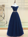 Evening Gown Party Dress Party Wear Floor Length Short Sleeve One Shoulder with Beading