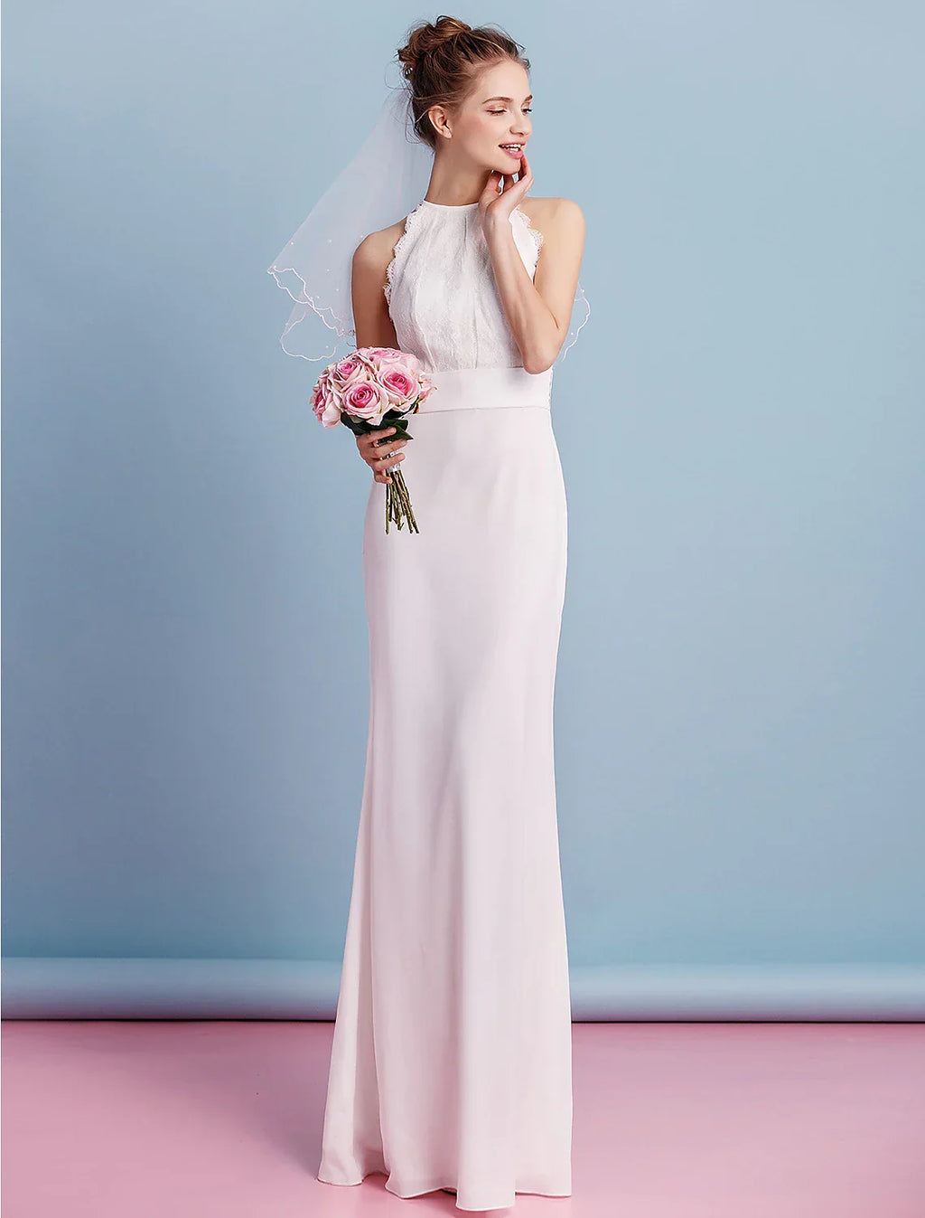 Wedding Dresses Floor Length Sleeveless