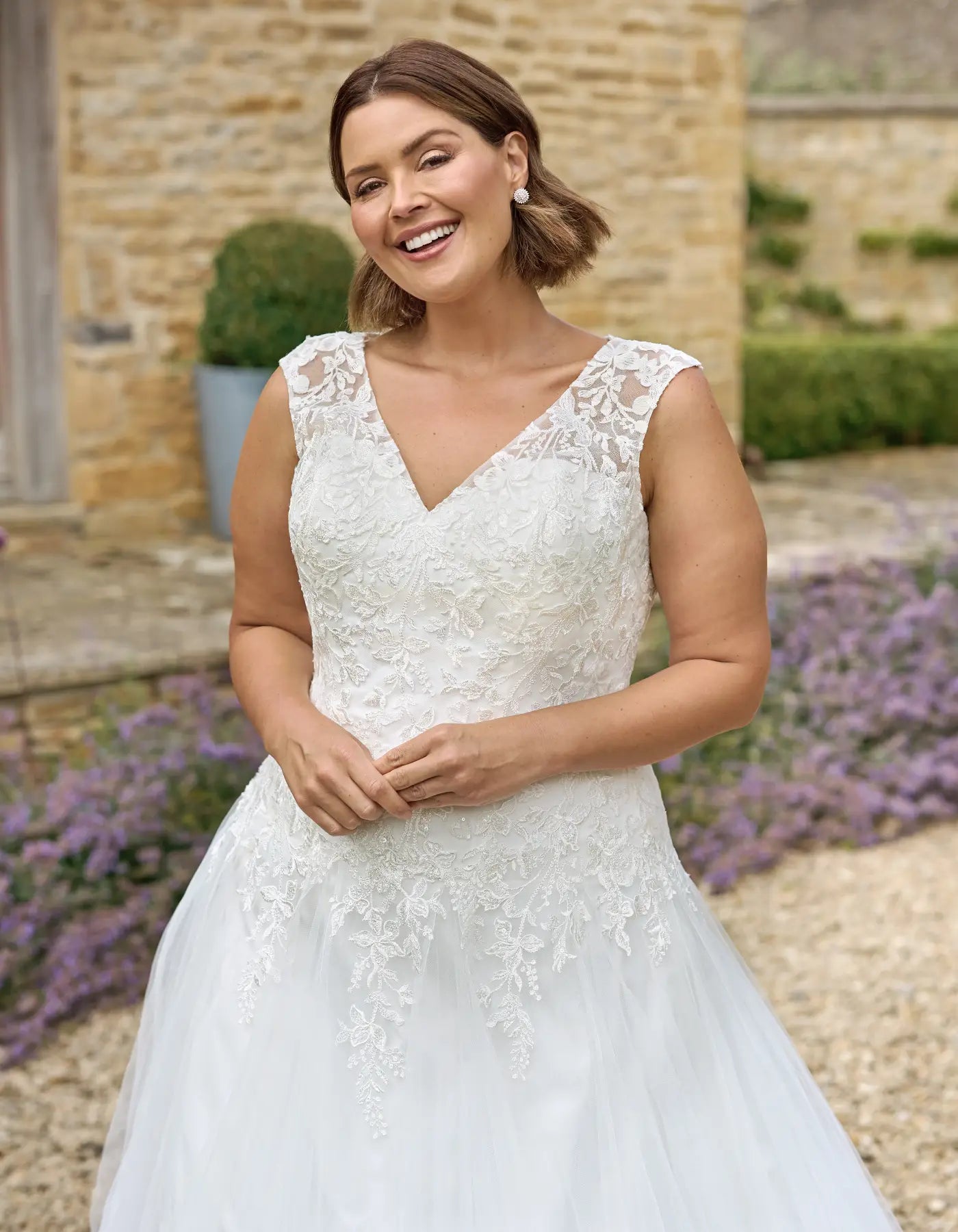 a flattering fit & flare with floral