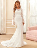 Beach Wedding Dresses Long Sleeve