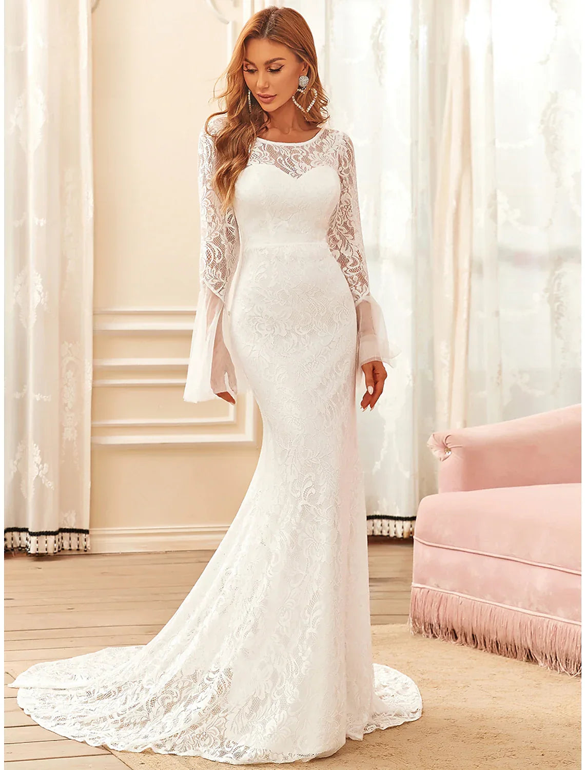 Beach Wedding Dresses Long Sleeve