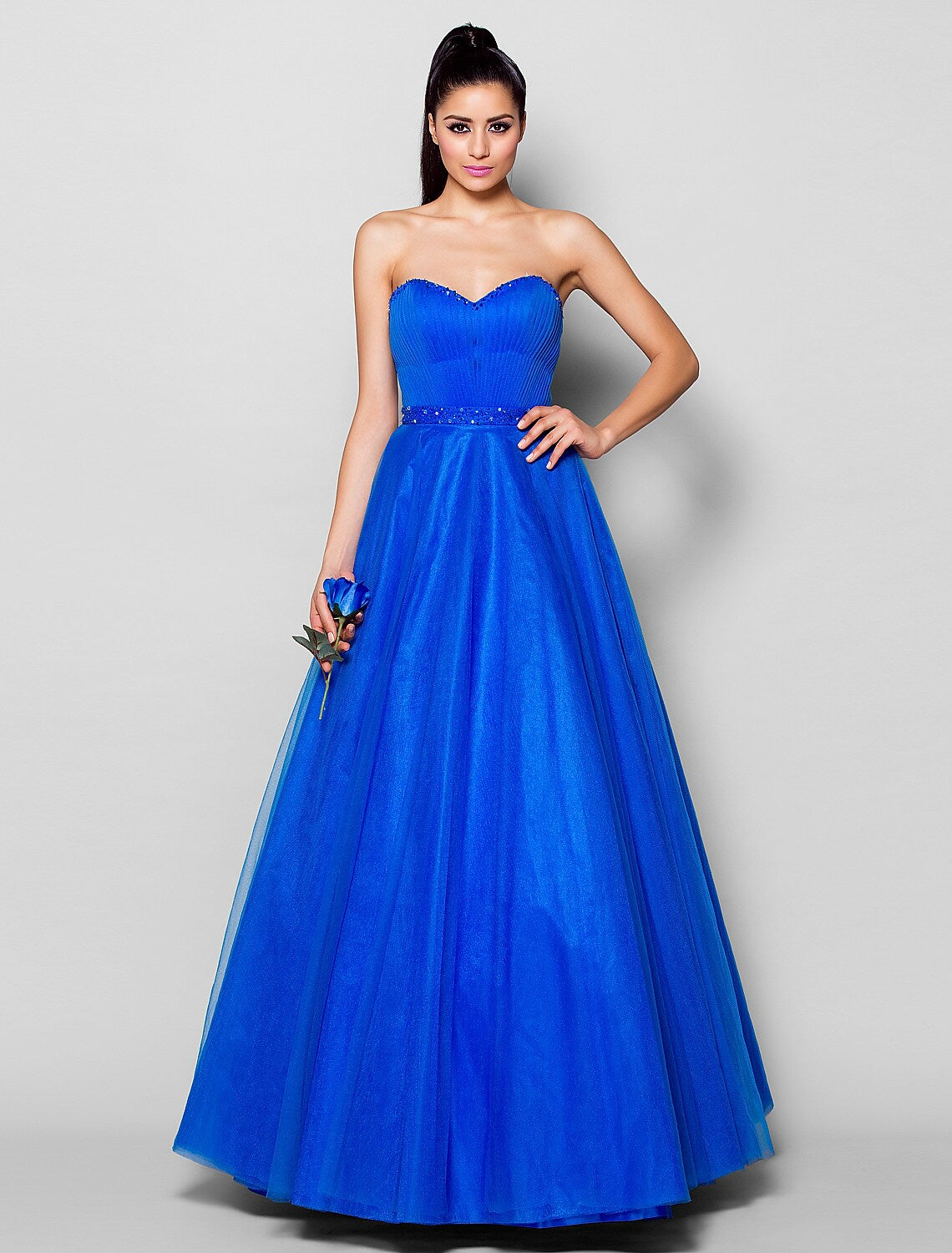 Up Dress Formal Evening Floor Length Sleeveless Beading