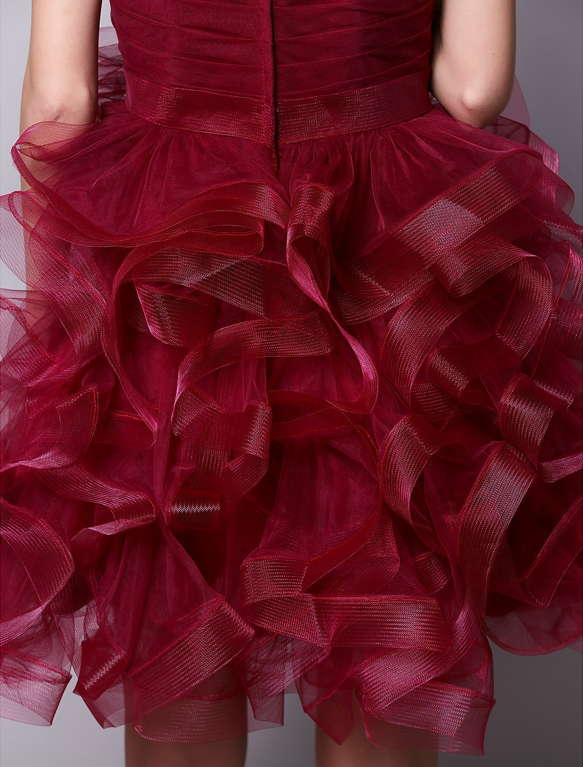 Ball Gown Hot Homecoming Cocktail Party Valentine's Day Dress Strapless Sleeveless Short / Mini with Ruched
