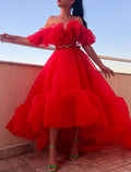 Evening Gown Celebrity Style Dress Wedding Prom Asymmetrical Sleeveless Off Shoulder with Ruched