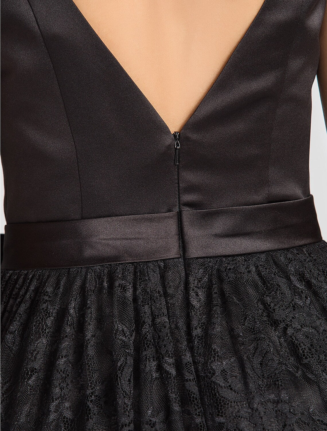 Black Bridesmaid Dress Sleeveless Little Dress Length Draping