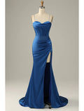Mermaid / Trumpet Evening Gown Corsets Dress Cocktail Party Floor Length Sleeveless Cowl Neck with Ruched