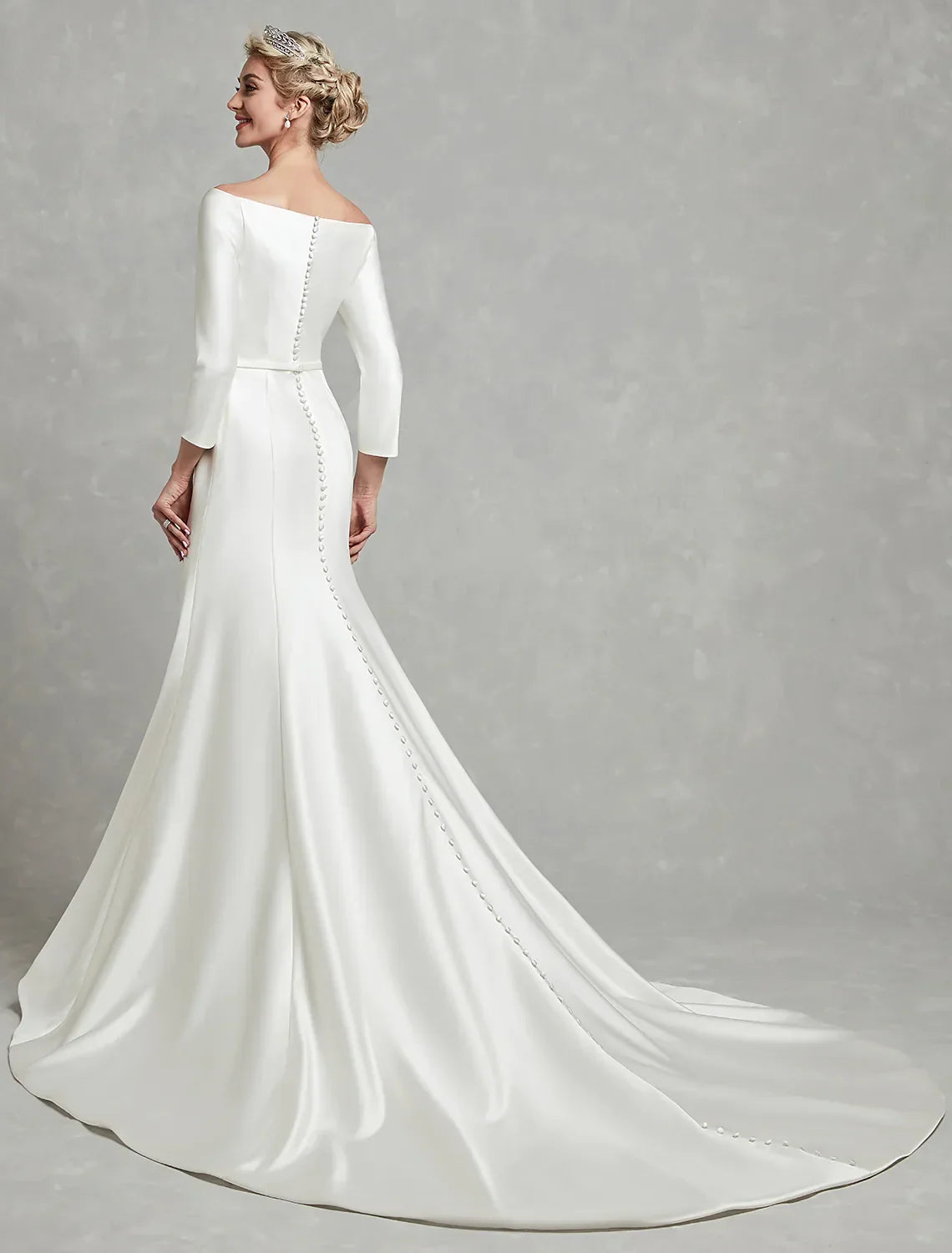 Casual Wedding Dresses Chapel Length Sleeve Strapless With Pleats