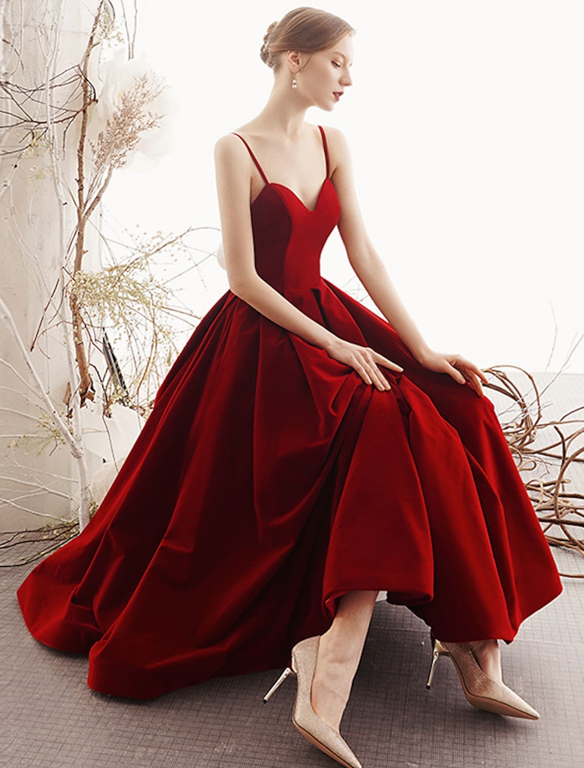 Party Sleeveless Strap Sleek Pleats