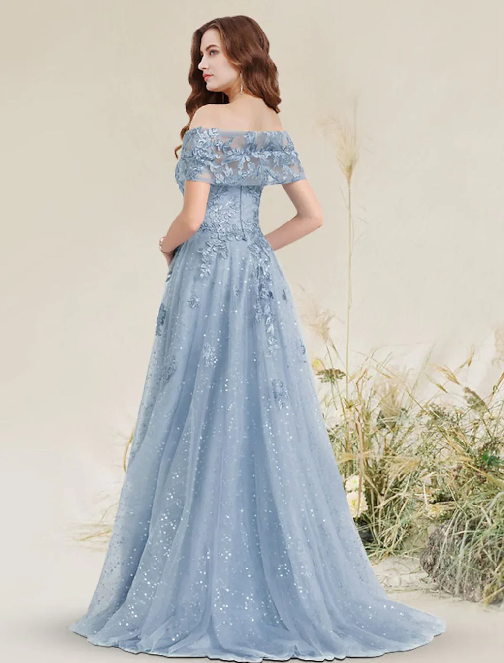 Wedding Sleeveless Off Shoulder with Pleats