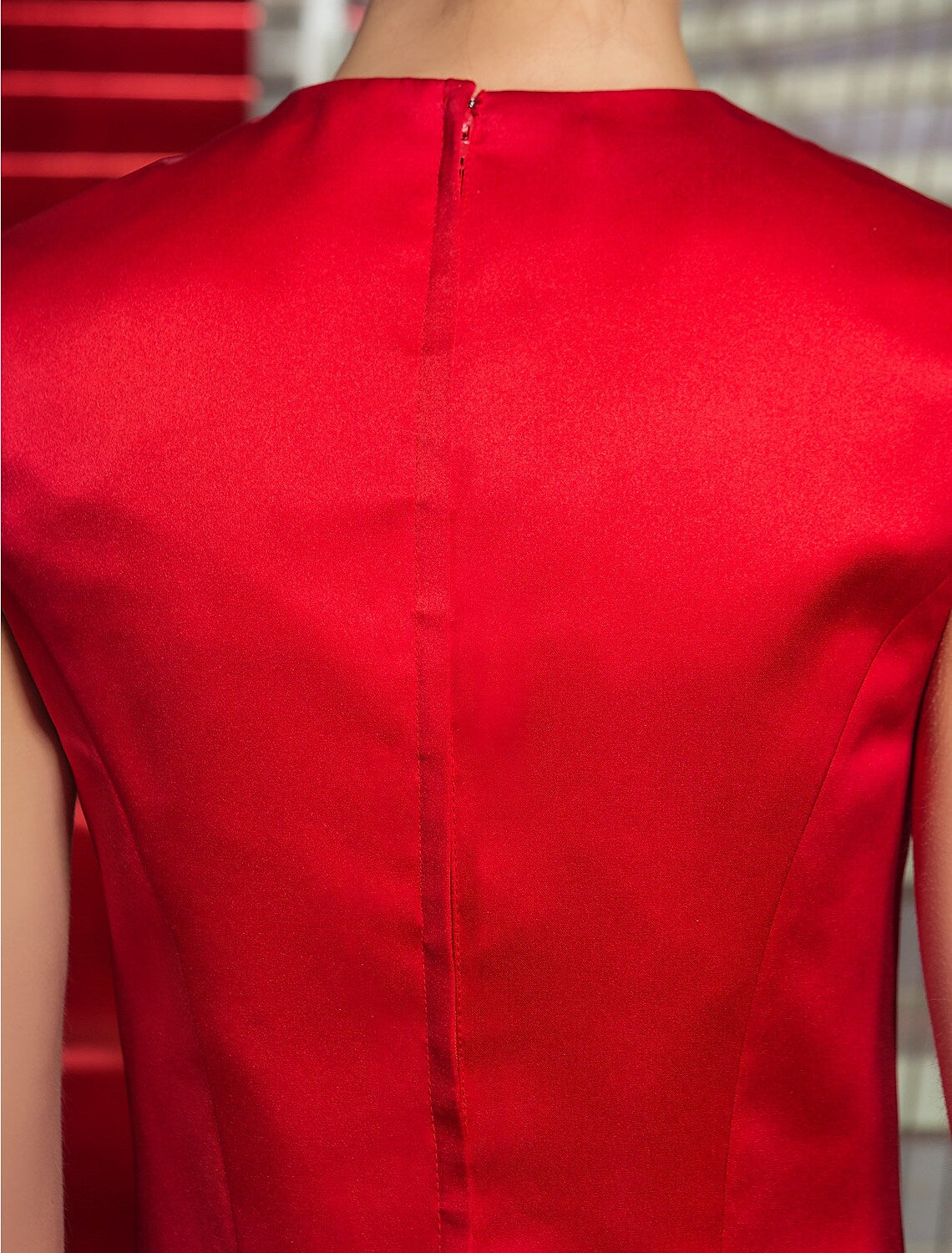 Knee Length Sleeveless with Beading Appliques
