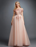 Floral Dress Wedding Sleeveless Off Shoulder Over with Appliques