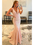 Formal Sleeveless V Neck Backless