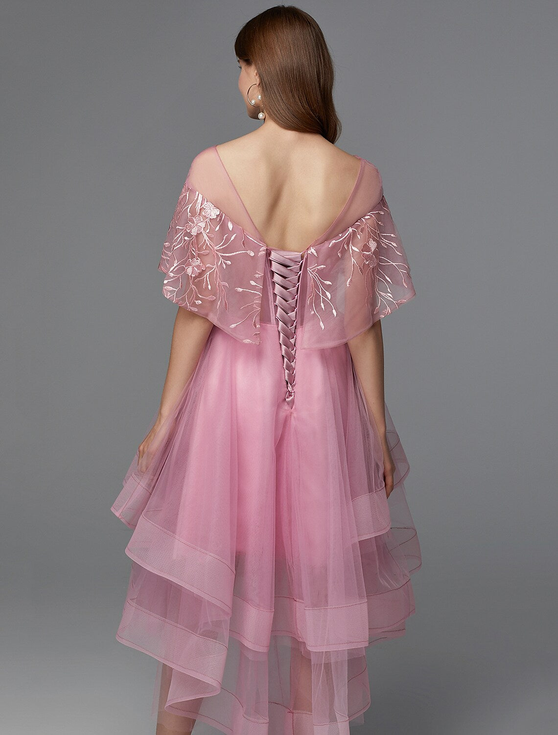 Asymmetrical Sleeveless Neck Tie Back