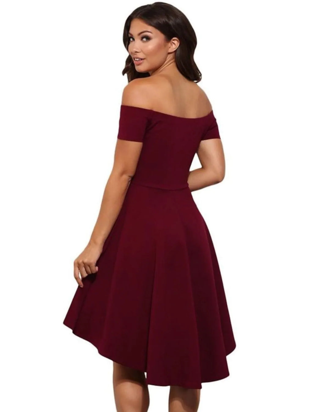 Homecoming Party Wear Dress Off Shoulder Short Sleeve Mini