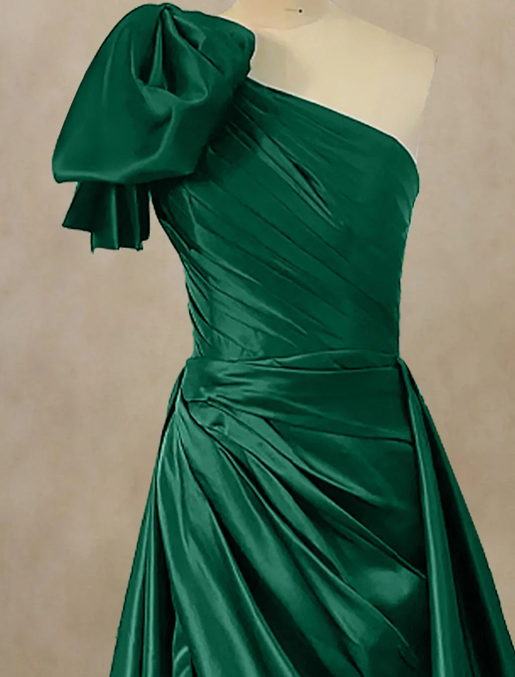 Evening Gown Celebrity Style Dress Formal Christmas Court Train Sleeveless One Shoulder with Ruched